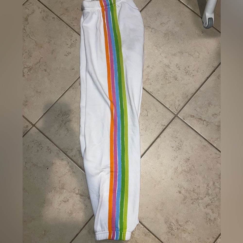Aviator Nation 5 Stripe Sweatpants in Large.